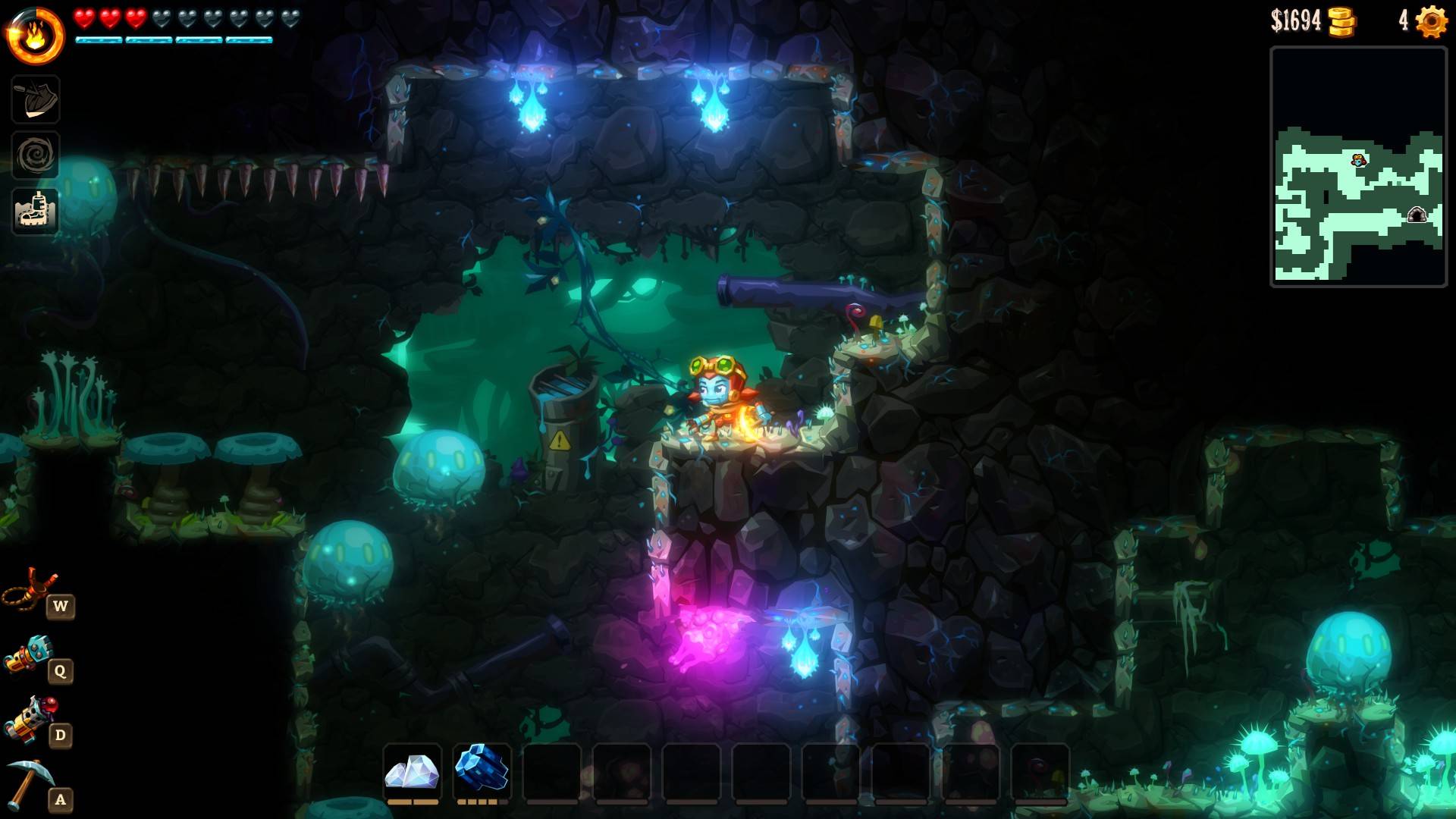 SteamWorld Dig Walkthrough Mines - Mini Cave